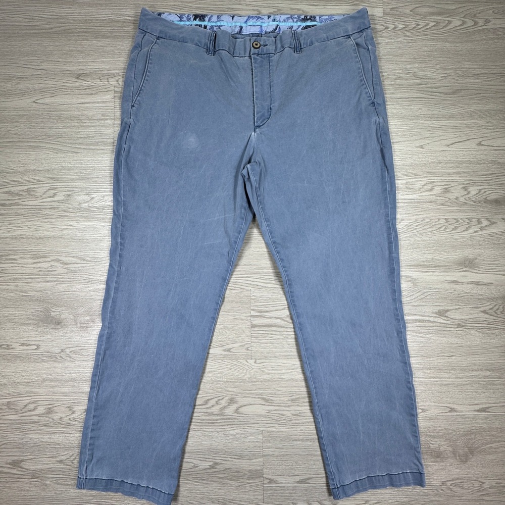 Tommy Bahama Mens Pants Chino Blue 40x30 Cotton Tencel Blend‎ Casual Boracay